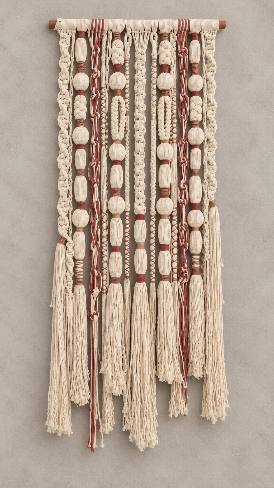 Macramé terracota