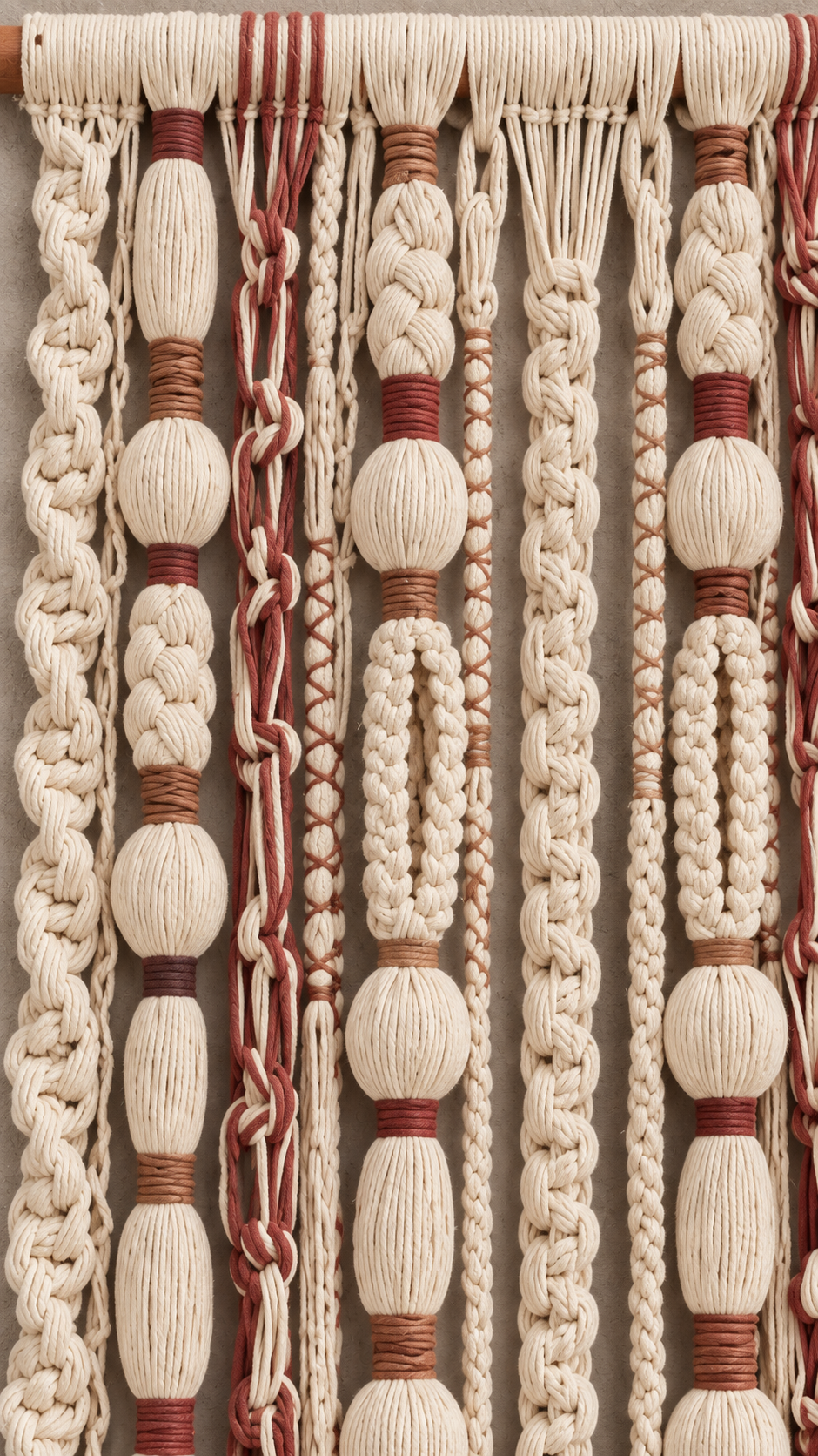 Macramé terracota